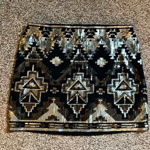 Express sequined skirt